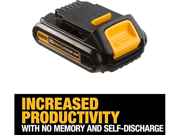 Dewalt DCB201 2PK 20V MAX Battery, Compact 1.5Ah