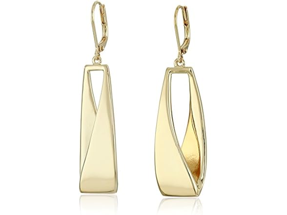 Anne Klein Goldtone Linear Drop Earrings