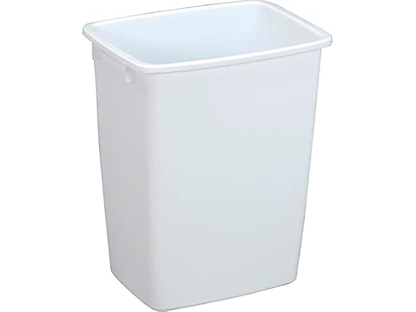 Rubbermaid 36 Quart White Open Wastebasket