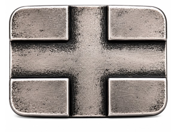Antique Silver Cross Belt Buckle