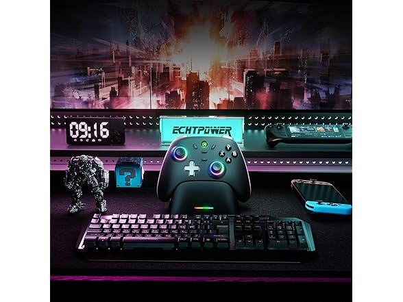 ECHTPower PC Gaming Controller | w/Charging Dock