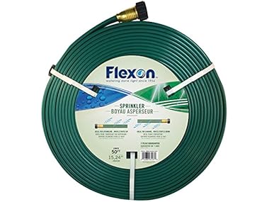 $7.99, Was $18.93, 57% Off! Flexon 50-Foot Three Tube Sprinkler Hose FS50 dealfomo