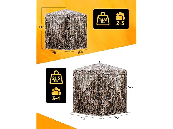 2-3 Person Outmax 270° Camouflage Hunting Blind