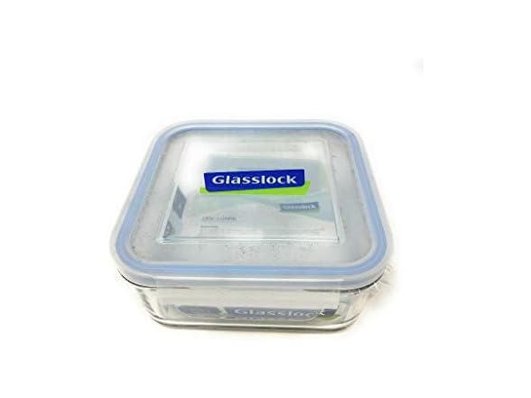 GLASS LOCK 900ml Square Food Container