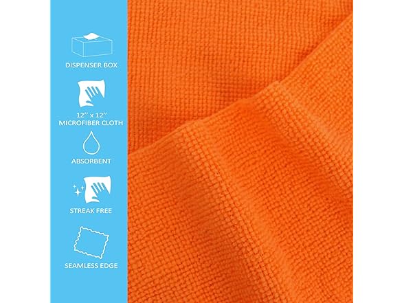 50PK Resuable Lint Free Microfiber Cloths