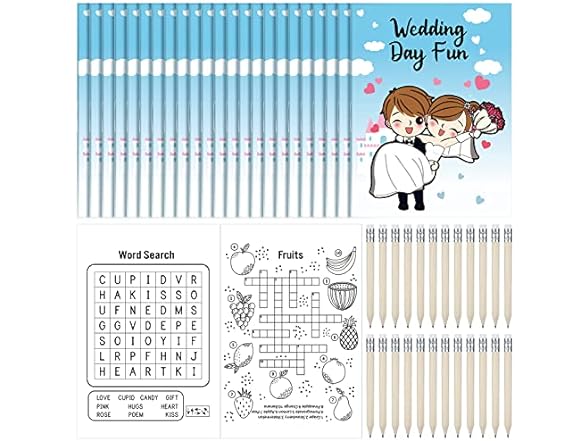 24 Pack Wedding Activity Books for Kids