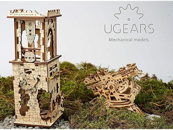 UGEARS Archballista and Tower Wooden 3D