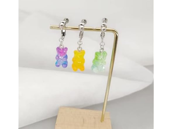 ModpideGummy Bear Clip on Earrings