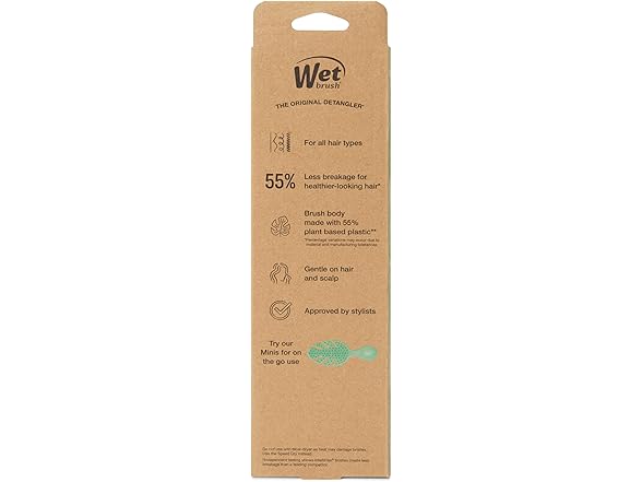 WetBrush Go Green Detangler Green