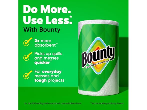 Bounty Paper Towels Select A Size White 6 Double