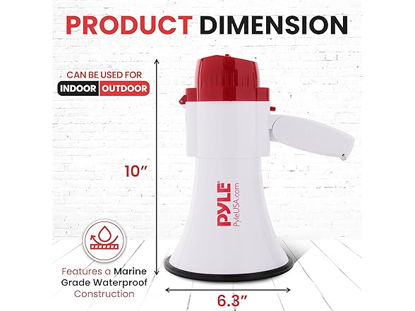 Pyle 30W Megaphone Bullhorn