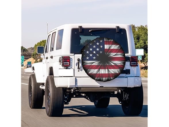 USA Flag Abstract Flower Spare Cover