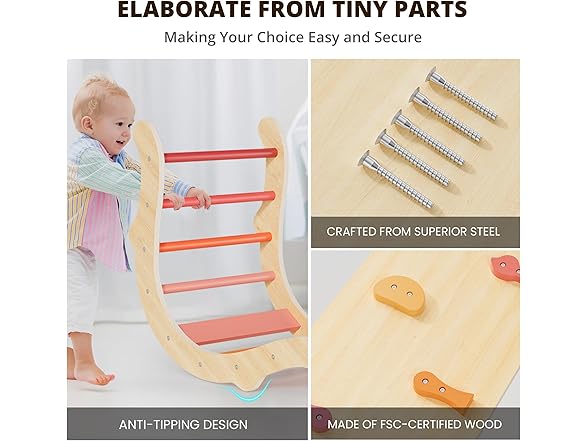 BlueWood Pikler Triangle Climbing Set