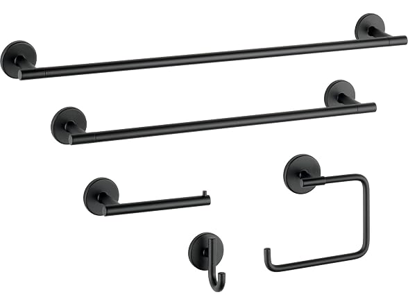 Delta 75935-BL Delta Towel Hook Matte Black