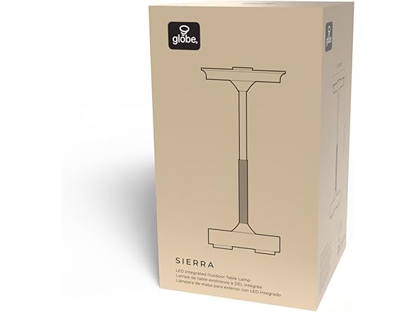 10.5" LED Outdoor Table Lamp Brass