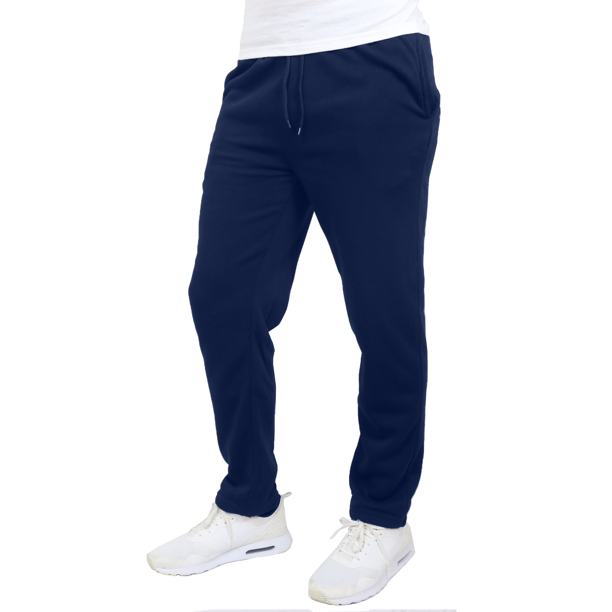 3Pk Asst Mens Open Bottom Fleece Sweatpants - Gallery 9