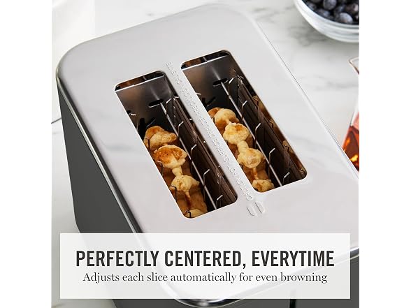 Martha Stewart 2-Slice Toaster Caviar Gray