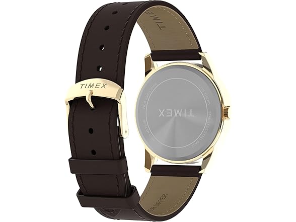 Timex Mens Easy Reader Watch Brown White