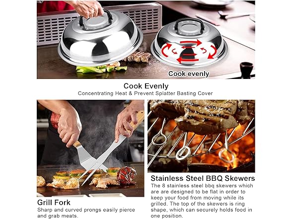 34PCS Griddle Accessories Kit for Blackstone