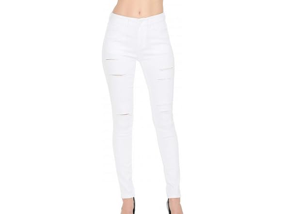 WAX Jean Women (5/27) High-Rise Slashed Jeans