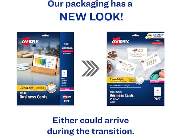 Avery Clean Edge Printable Business Card
