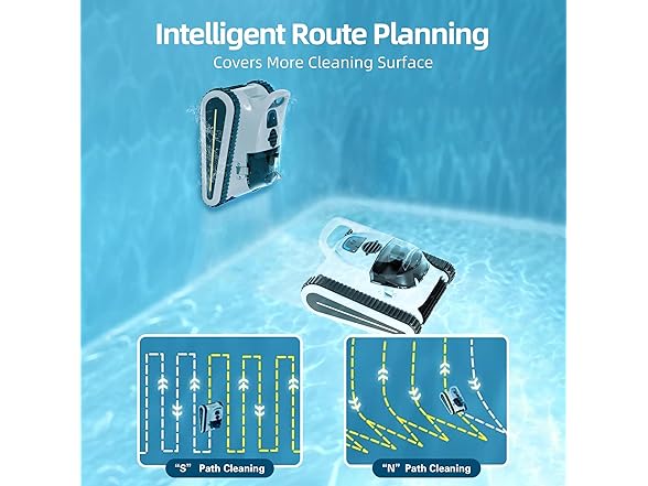 Zyerch Pool Vacuum for Inground Pools, Cordless