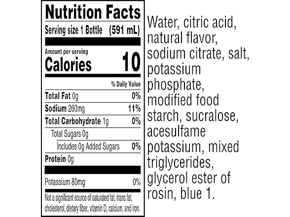 8PK Gatorade G Zero Cool Blue, Thirst Quench