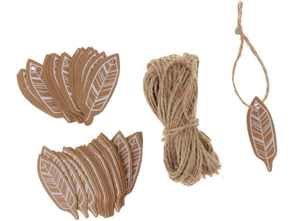 100pcs Kraft Paper Tags Craft Tree Hanging