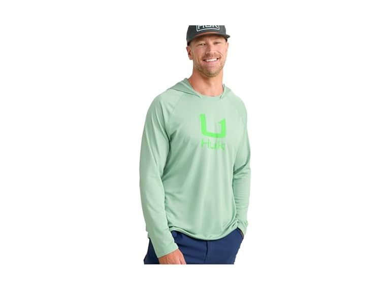 HUK Men's Standard Icon Hoodie Fishing Shirt with Sun Protection