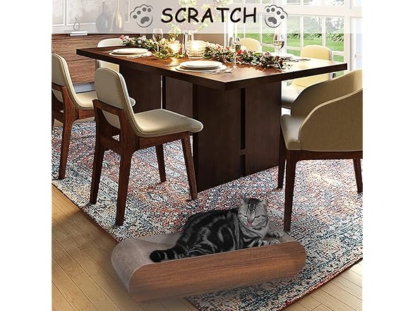 Cat Scratcher, Cardboard Lounge Bed, Bone Shaped