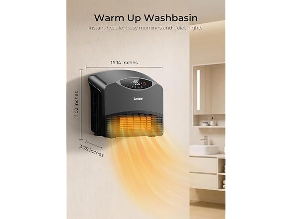 Givebest 5200 BTU Wall Heater - Grey
