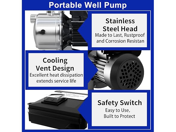 LANCHEZ BC1605826061496 Shallow Well Pump