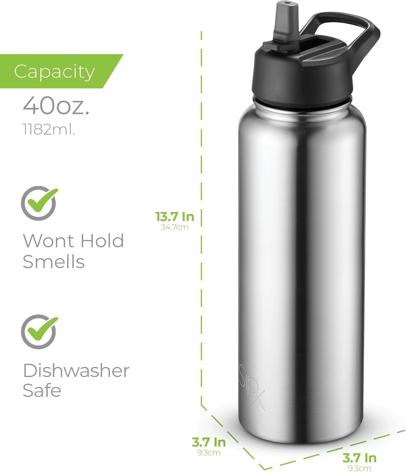 SipX Triple-Insulated Stainless Steel Water Bottle - Gallery 36
