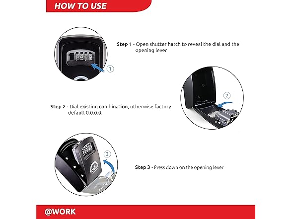 Squire Squire Key Safe Box - 4 Wheel Combinati