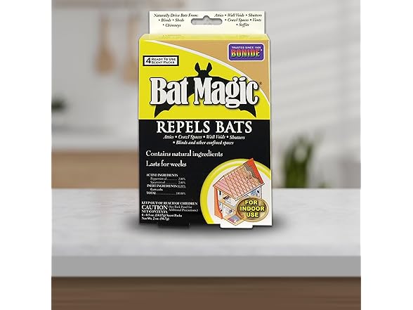 Bonide Bat Magic Bat Repellent, Pack of 4