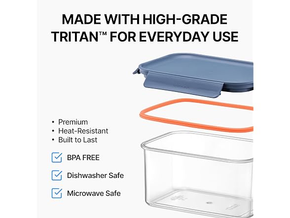 LocknLock Tritan Food Storage Containers, 2.1 L Mint
