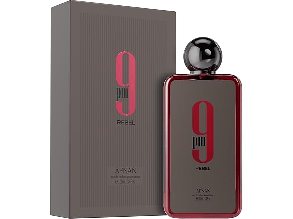 Afnan 9 PM Rebel - Eau De Parfum - 3.4 Fl. Oz (Creed Aventus + BR540 Twist)