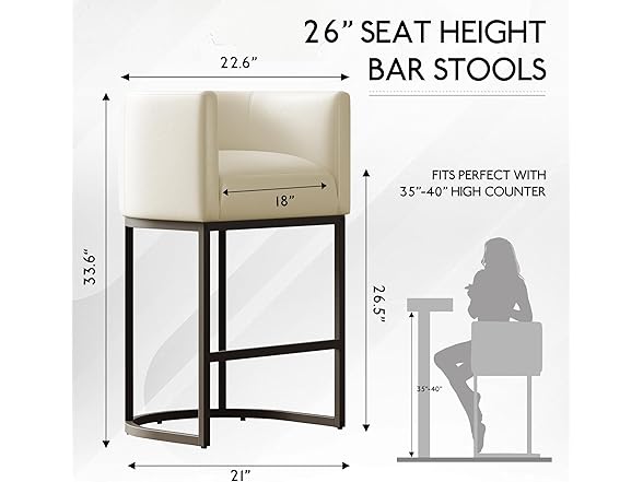 Lasigeli BC2715725124573 Bar stools