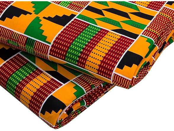 Stioyitois African Fabric 100% Cotton African Ankara Print