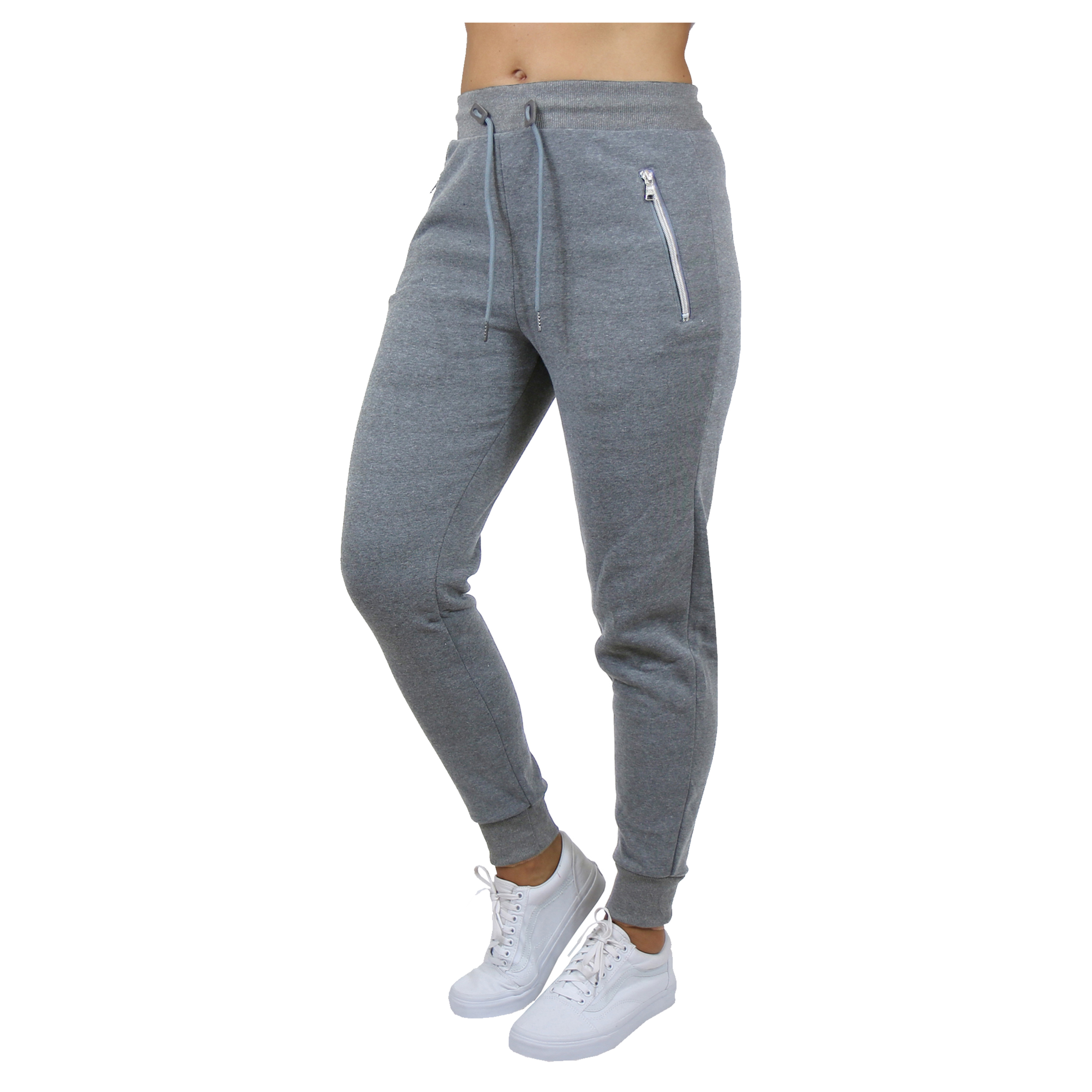 3Pk Asst Womens Loose Fit Fleece Joggers - Gallery 12