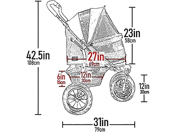 Pet Gear No-Zip Double Pet Stroller, Jade
