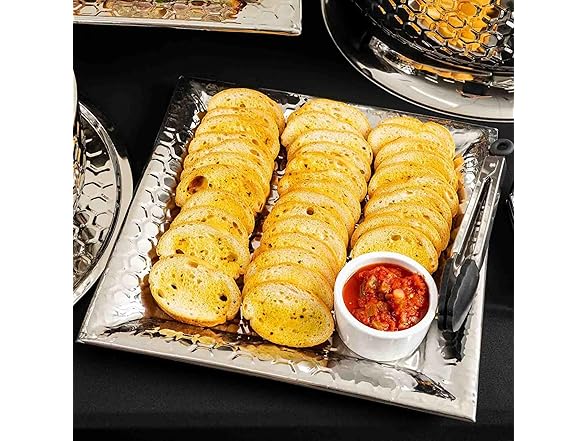 TableCraft 12843 Hive Collection Square Serving Tray