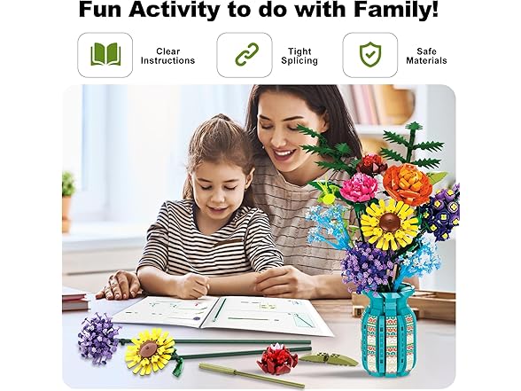 Flowers Bouquet Building Set