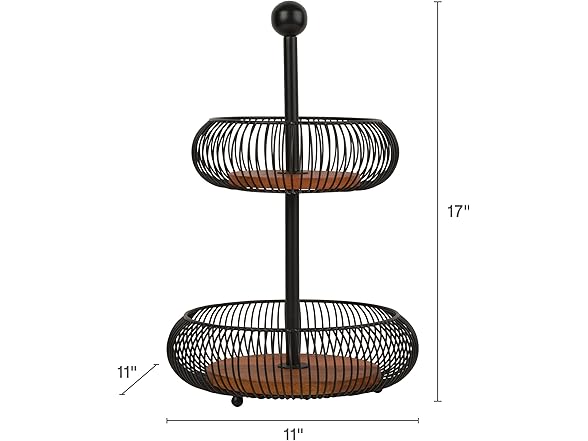 Gourmet Basics by Mikasa Storage Basket, 2 Tier