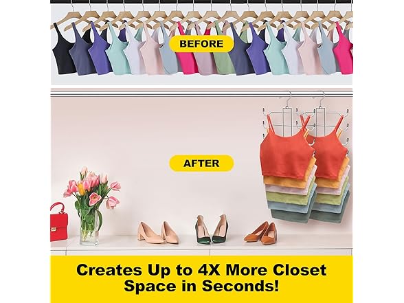 2 Pack Space Saving Tank Top Hangers