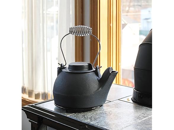 Blue-Black Enameled Humidifying Kettle