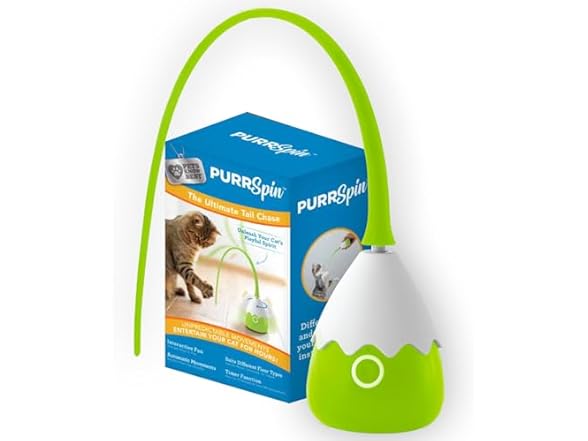 PurrSpin Interactive Tail Chase Cat Toy