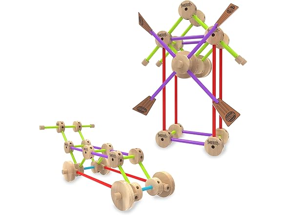 Tinkertoy - Retro Building Set Tin - 85 Pieces