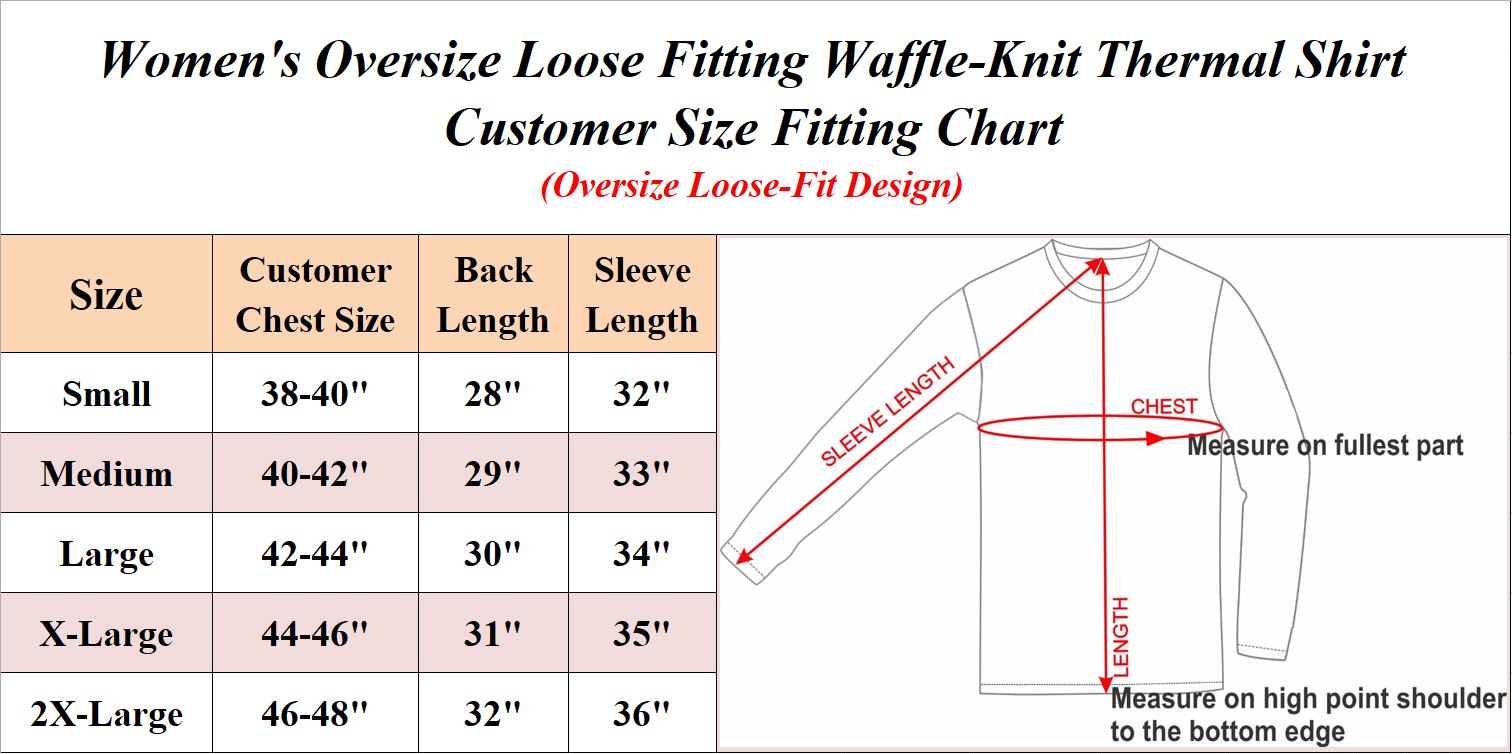 4Pk Womens Waffle-Knit Thermal Shirts - Gallery 10