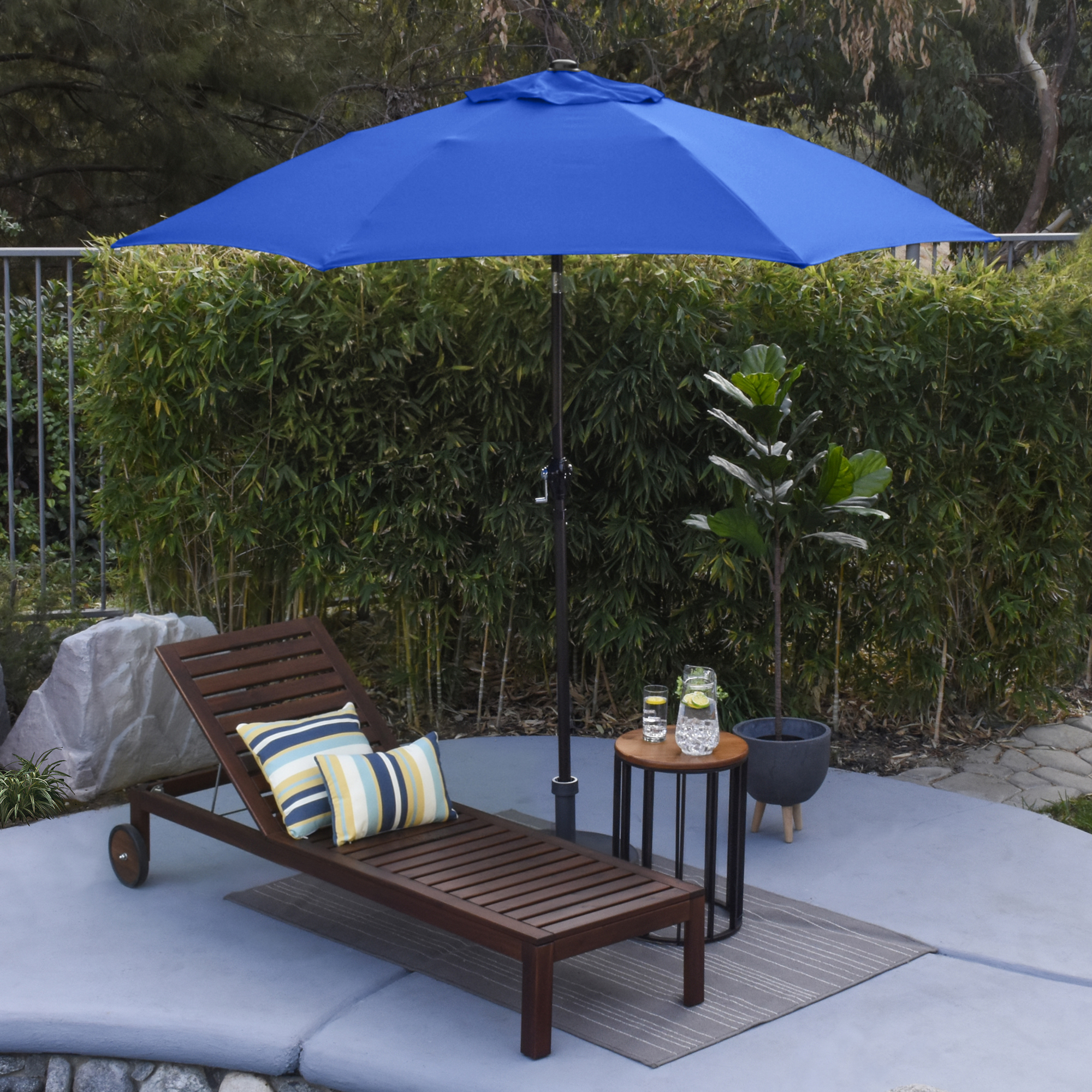 9' Rd Tilting Aluminum Patio Umbrellas - Gallery 27